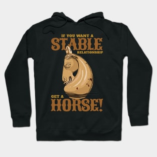 If you want a stable relationship get a Horse! Hoodie